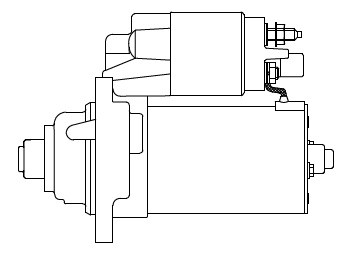 Стартер для а/м VAG Transporter T5 (09-)/Transporter T6 (15-) 2.0TDI 2кВт (LSt 1 LST 1870 START VOLT