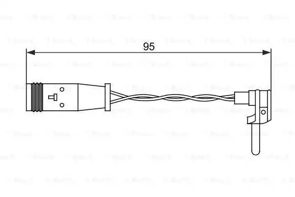 Датчик износа тормозных колодок MERCEDES C (W203) (00-06) передний/задний BOSCH 1 987 473 070 BOSCH