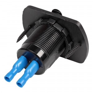 Розетка USB встраиваемая влагозащ. с 2 портами (5В, 2.1А + 2.1А) (В пакете) (AEB AEBJ205 AIRLINE