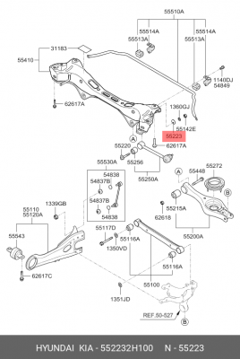 Шайба HYUNDAI KIA OE 552232H100 HYUNDAI KIA