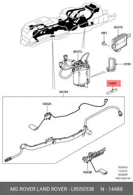 СОЕД. КАБЕЛЬ LR050538 LR050538 LAND ROVER