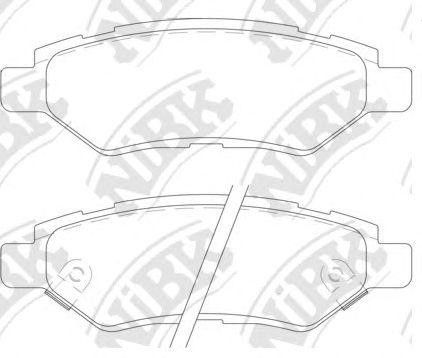 Колодки тормозные CADILLAC CTS (08-11) задние (4шт.) NIBK PN51007 NIBK