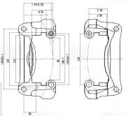 Скоба тормозного суппорта задняя левая CF350135 TRIALLI