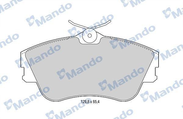 Колодки тормозные VW T4 (2.0/1.9D/2.4 D) (R15) передние (4шт.) MANDO MBF015893 MANDO