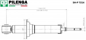 Амортизатор задний LANCER SH-P7214 SHP7214 PILENGA