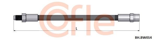 BMW E21/30/36/28/34/23/32/31 L=226mm / для E21-только левый 92BHBW014 COFLE