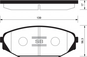 Колодки тормозные HONDA Odyssey (00-) ACURA MDX (00-05) передние (4шт.) SANGSIN SP1271 SANGSIN