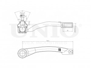 Наконечник рулевой левый SSP-10123 UNIO