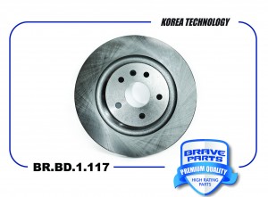 Диск тормозной передний 3500330U3400 BR.BD.1.117 JAC JS4/Москвич 3 BR.BD.1.117 BR.BD.1.117 BRAVE