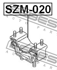 Опора двигателя задняя SUZUKI LIANA RH413/RH416/RH418 2001-2008 SZM-020 SZM-020 FEBEST