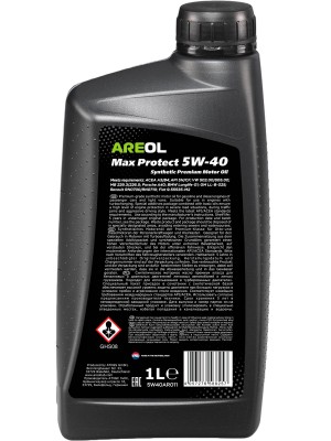 AREOL Max Protect 5W-40 (1L) масло моторное! синт ACEA A3/B4, API SN/CF, VW 502. 5W40AR011 AREOL
