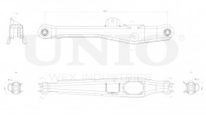 Рычаг задней подвески поперечный нижний SSP-40181 UNIO