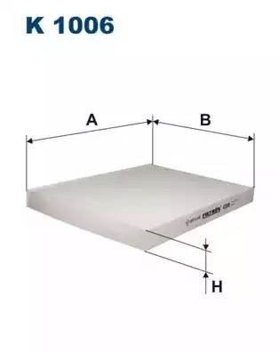 Фильтр салона K1006 K1006 FILTRON