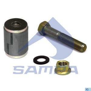 Ремкомплект DAF пальца рессоры (сайлентблок,болт,гайка,шайба) SAMPA 050565 SAMPA