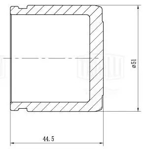 Поршень суппорта передний d=51 мм RCF 032110 TRIALLI
