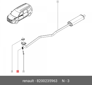 NISSAN JUKE (F15) (2011>) 8200235963 RENAULT