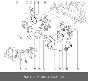 NISSAN NOTE (E11) (2006>) K9K 210473766R RENAULT