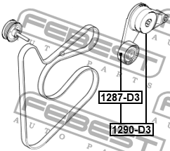 HYUNDAI ELANTRA (2016>)/TUCSON (2015>) 1287-D3 FEBEST
