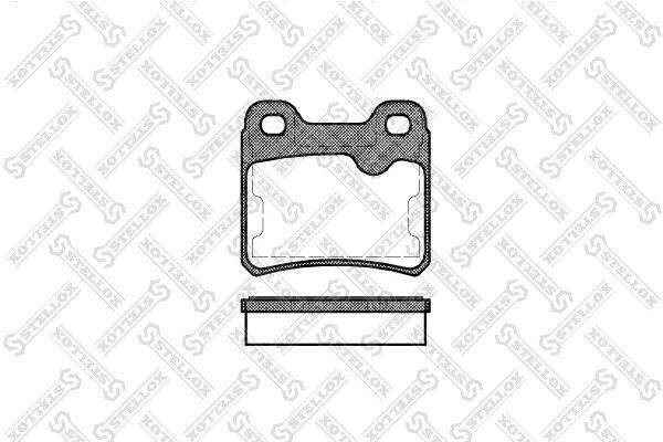 282 10=571407B=223608 !колодки дисковые з.\ Opel Vectra A 2.0i &16V/2.5 <95 293-010-SX STELLOX
