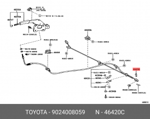 Штифт троса 90240-08059 90240-08059 TOYOTA