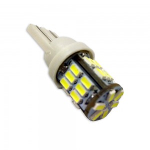 к-т ламп! светодиодных T100 T10, белый (W2.1x9.5D) 30SMD 3014 9-30V W5W, коробка A07037S AVS
