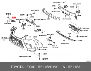 СУППОРТ  52115-60190 52115-60190 TOYOTA