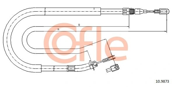 трос ручника задний!\ MB Sprinter, VW LT28 97> 92109873 COFLE