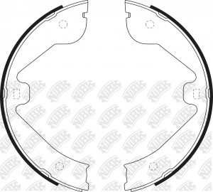 Колодки стояночного тормоза VW TOUAREG 2003-2010 FN0638 FN0638 NIBK