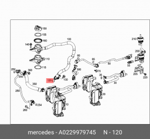 КОЛЬЦО УПЛОТНИТЕЛЬНОЕ 0229979745 A  0229979745 MERCEDES BENZ
