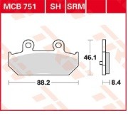 Колодки дисковые MCB751SRM MCB751SRM TRW LUCAS