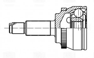 ШРУС наружный GEELY Coolray (19-) комплект TRIALLI GO 700 TRIALLI