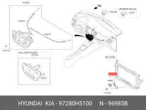 Датчик температуры воздуха KIA Rio (17-) OE 97280H5100 HYUNDAI KIA