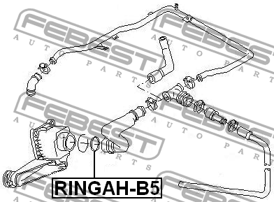 Кольцо уплотнительное патрубка вентиляции картера SKODA OCTAVIA (1U/1Z)) RINGAH- RINGAH-B5 FEBEST