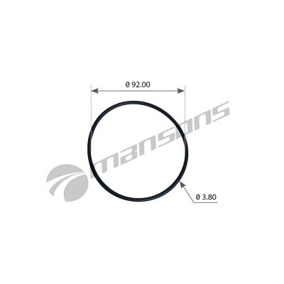Кольцо уплотнительное крышки ступицы SAF SKRB9019/9022, 4X92 600.512 MANSONS