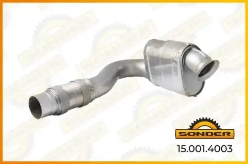 Труба глушителя с резонатором MB Axor /KAMAZ 5490 аналог 54184 150014003 SONDER