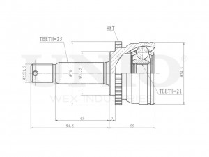 ШРУС внешний CVJ-20290 UNIO