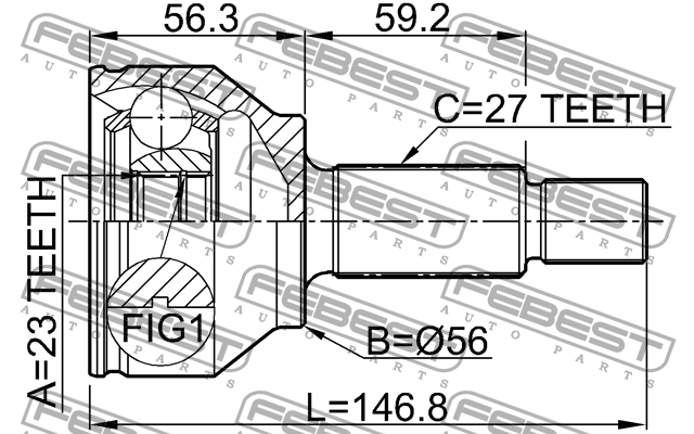 ШРУС 2110-GE 2110-GE FEBEST