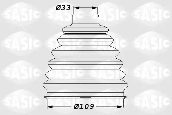к-кт пыльника ШРУСа наружного!\ Citroen Jumper 244 02> 1900004 SASIC