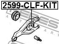 Ремкомплект вилки сцепления FIAT DUCATO (250) 06- 2599-CLF-KIT 2599-CLF-KIT FEBEST