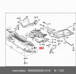 БОЛТ 000000001410 N 000000 001410 MERCEDES BENZ