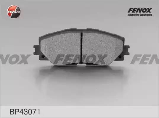 Колодки тормозные дисковые передние BP43071 FENOX
