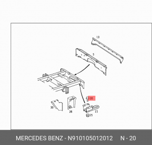 болт М12 N910105012012 MERCEDES BENZ