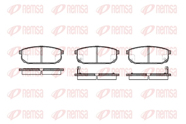 1042 02 D11133M-01 !колодки дисковые з.\ Kia Sorento 2.4i/3.5i/2.5CRDi 02-03 104202 REMSA