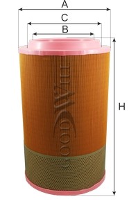 Фильтр воздушный (внешний) AG1074 AG 1074 GOODWILL