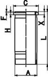 Гильза цилиндра 89861110 KS DAF 89861110 KOLBENSCHMIDT