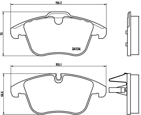 Колодки тормозные P36022 P36022 BREMBO