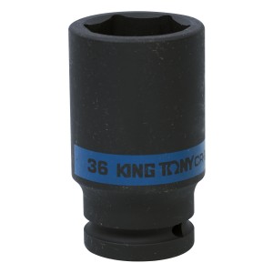 головка торцевая! ударная глубокая шестигранная 3/4'', 36мм\ 643536M KING TONY