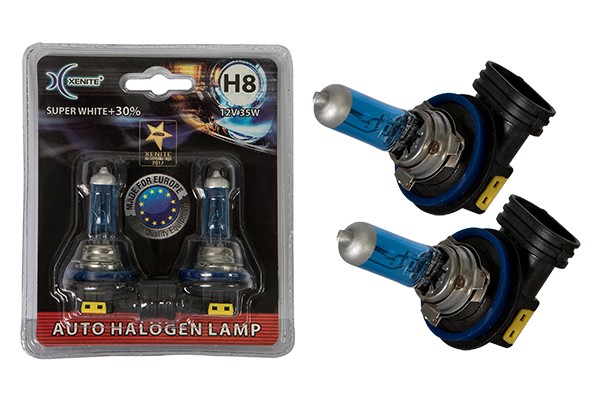 Лампа 12V H8 35W PGJ19-1 +30% 4000К блистер (2шт.) Super White XENITE 1007047 XENITE