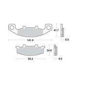 Колодки дисковые MCB569 MCB569 TRW LUCAS