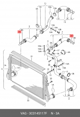 VW SHARAN (2000>) 3C0 145 117 F VAG